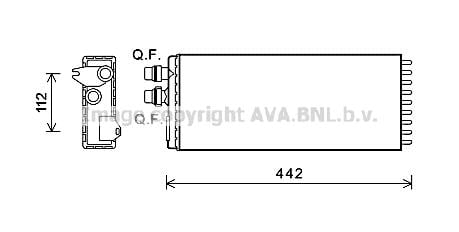 AVA IVA6113 Heat Exchanger, interior heating IVA6113: Buy near me in Poland at 2407.PL - Good price!