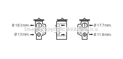 AVA VN1311 Air conditioner expansion valve VN1311: Buy near me in Poland at 2407.PL - Good price!