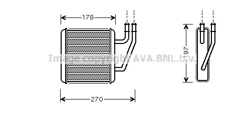 AVA VN6203 Heat Exchanger, interior heating VN6203: Buy near me at 2407.PL in Poland at an Affordable price!