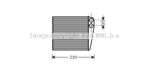 AVA VN6229 Heat Exchanger, interior heating VN6229: Buy near me in Poland at 2407.PL - Good price!