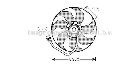 AVA VN7521 Fan, radiator VN7521: Buy near me at 2407.PL in Poland at an Affordable price!