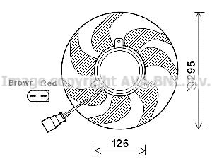 AVA VN7535 Fan, radiator VN7535: Buy near me in Poland at 2407.PL - Good price!