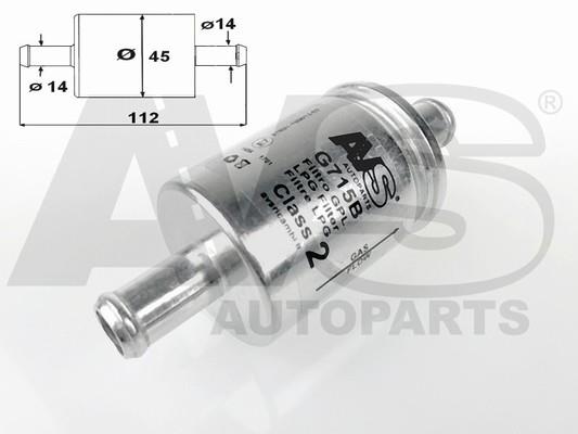 AVS Autoparts G715B Fuel filter G715B: Buy near me in Poland at 2407.PL - Good price!