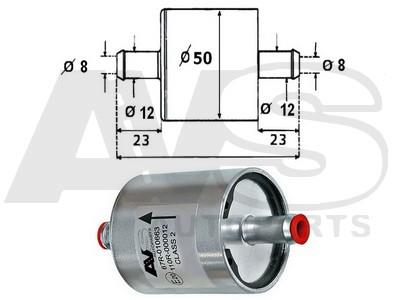 AVS Autoparts G716 Fuel filter G716: Buy near me in Poland at 2407.PL - Good price!