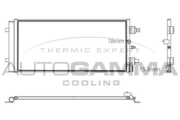 Autogamma 107900 Condenser 107900: Buy near me at 2407.PL in Poland at an Affordable price!