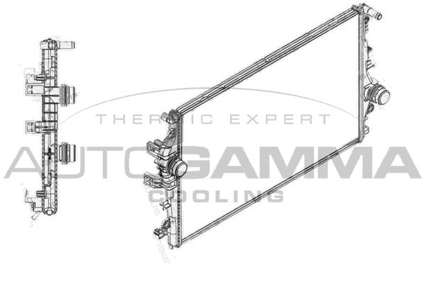 Autogamma 108000 Kühler, Motorkühlung 108000: Kaufen Sie zu einem guten Preis in Polen bei 2407.PL!