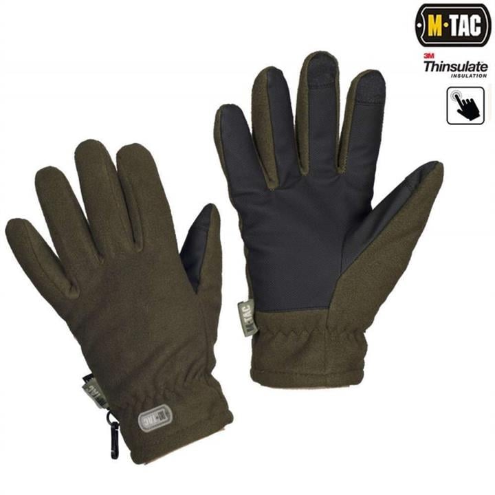 M-Tac ML90309001-XL Fleece Gloves Thinsulate Olive XL ML90309001XL: Buy near me in Poland at 2407.PL - Good price!