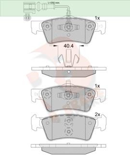 R Brake RB1816-203 Тормозные колодки дисковые задние, комплект RB1816203: Отличная цена - Купить в Польше на 2407.PL!