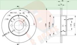 R Brake 78RBD29280 Unventilated front brake disc 78RBD29280: Buy near me in Poland at 2407.PL - Good price!