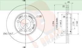 R Brake 78RBD22898 Wentylowana przednia tarcza hamulcowa 78RBD22898: Dobra cena w Polsce na 2407.PL - Kup Teraz!