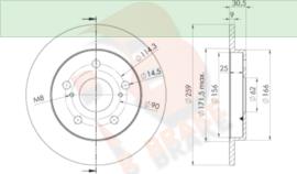 R Brake 78RBD22889 Tarcza hamulcowa tylna, niewentylowana 78RBD22889: Atrakcyjna cena w Polsce na 2407.PL - Zamów teraz!