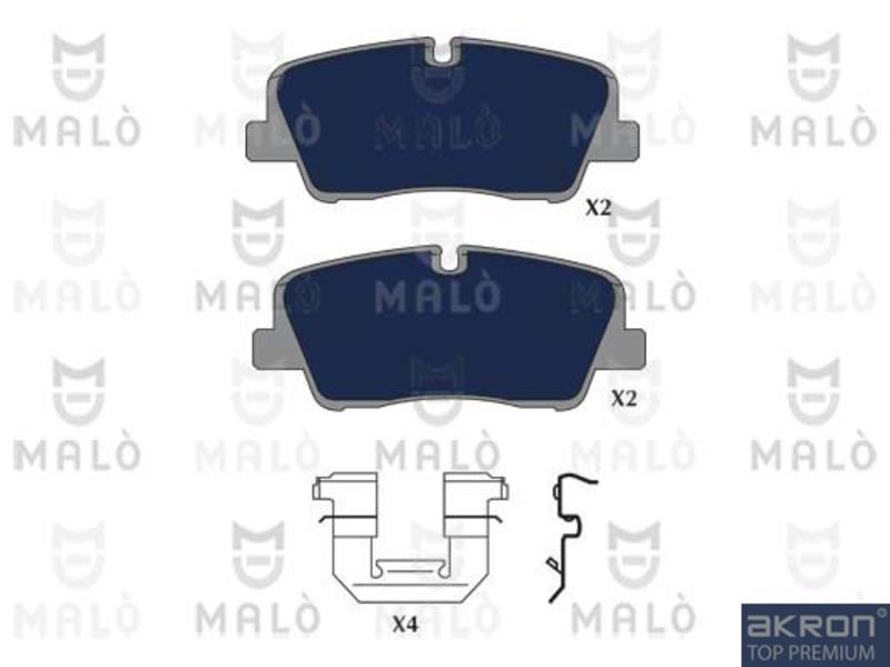 Malo 1051214 Brake Pad Set, disc brake 1051214: Buy near me in Poland at 2407.PL - Good price!