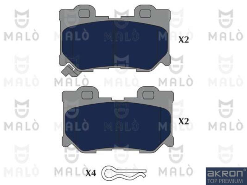 Malo 1051218 Brake Pad Set, disc brake 1051218: Buy near me in Poland at 2407.PL - Good price!