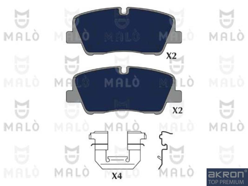 Malo 1051231 Brake Pad Set, disc brake 1051231: Buy near me in Poland at 2407.PL - Good price!