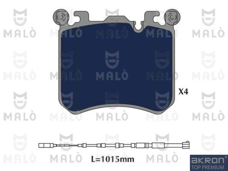 Malo 1051242 Brake Pad Set, disc brake 1051242: Buy near me in Poland at 2407.PL - Good price!