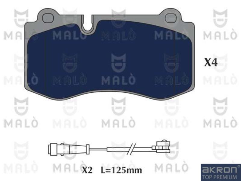 Malo 1051269 Scheibenbremsbeläge, Set 1051269: Kaufen Sie zu einem guten Preis in Polen bei 2407.PL!