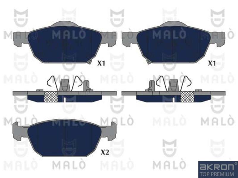 Malo 1051278 Brake Pad Set, disc brake 1051278: Buy near me in Poland at 2407.PL - Good price!