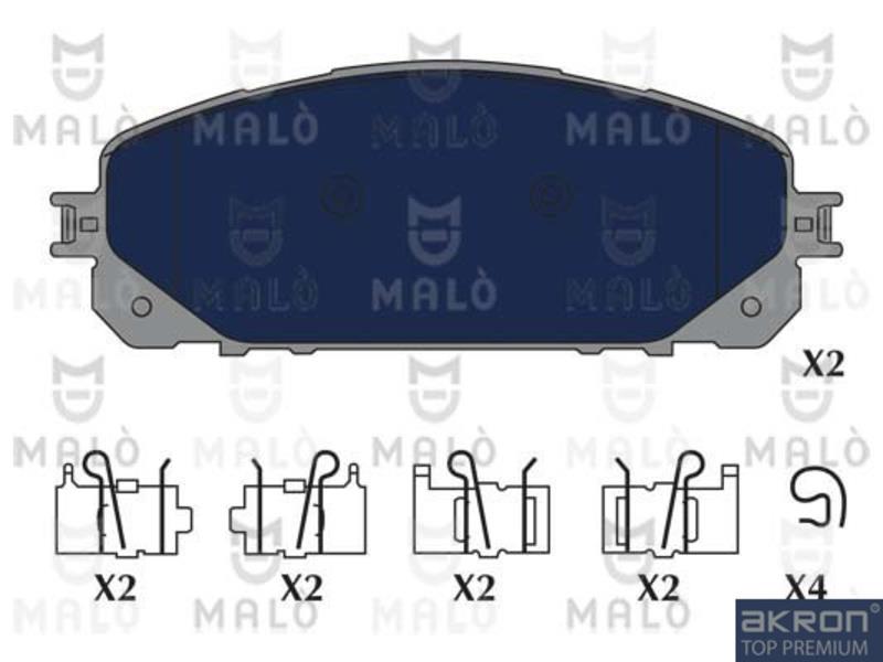 Malo 1051283 Brake Pad Set, disc brake 1051283: Buy near me in Poland at 2407.PL - Good price!