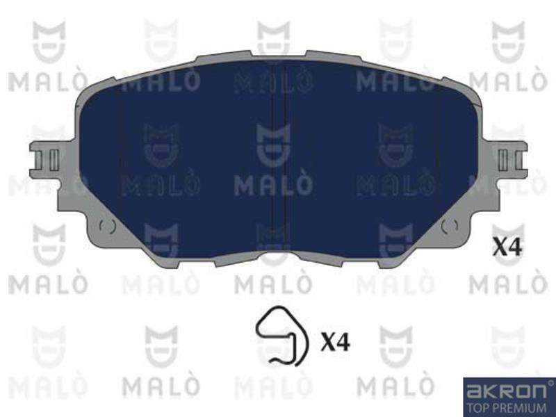 Malo 1051286 Brake Pad Set, disc brake 1051286: Buy near me in Poland at 2407.PL - Good price!