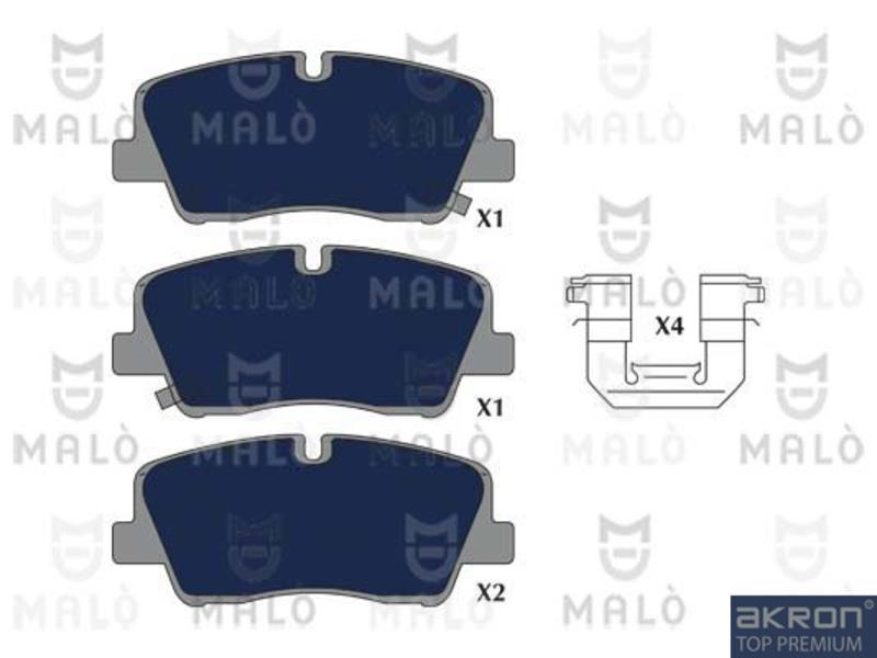 Malo 1051292 Brake Pad Set, disc brake 1051292: Buy near me in Poland at 2407.PL - Good price!