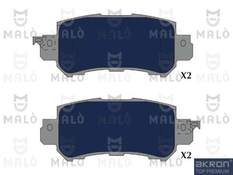 Malo 1051295 Brake Pad Set, disc brake 1051295: Buy near me in Poland at 2407.PL - Good price!