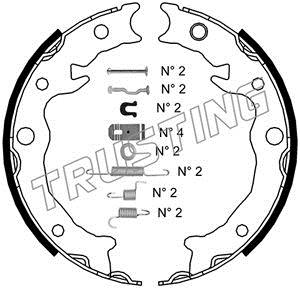 Trusting 110.343K Parking brake shoes 110343K: Buy near me in Poland at 2407.PL - Good price!