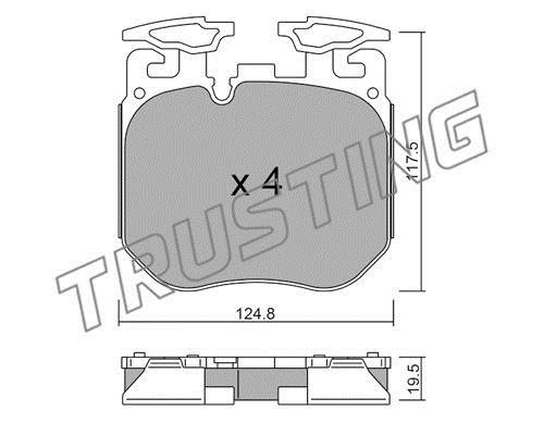 Trusting 1147.0 Brake Pad Set, disc brake 11470: Buy near me in Poland at 2407.PL - Good price!