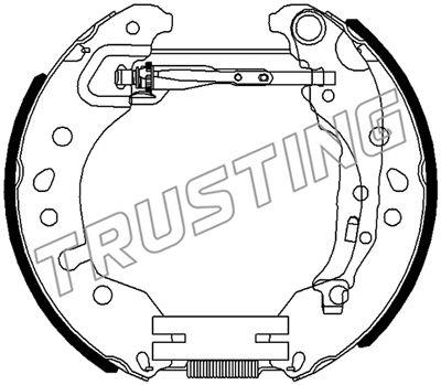 Trusting 6515 Brake shoe set 6515: Buy near me at 2407.PL in Poland at an Affordable price!