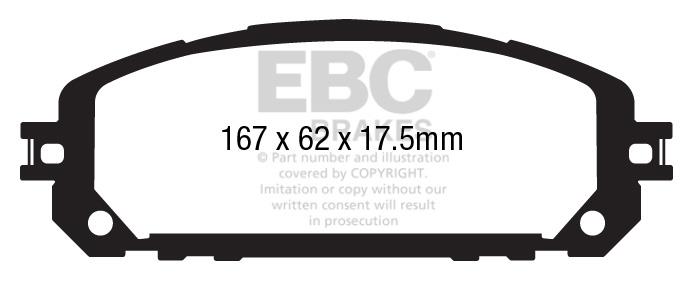 EBC DPX3030 Brake Pad Set, disc brake DPX3030: Buy near me in Poland at 2407.PL - Good price!