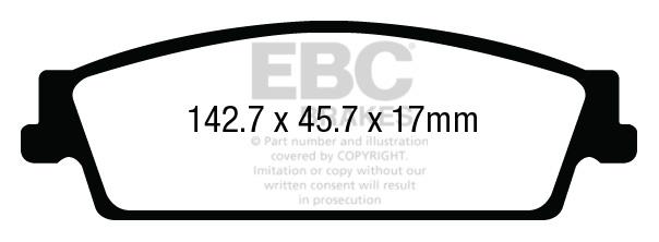 EBC DPX3022 Brake Pad Set, disc brake DPX3022: Buy near me in Poland at 2407.PL - Good price!