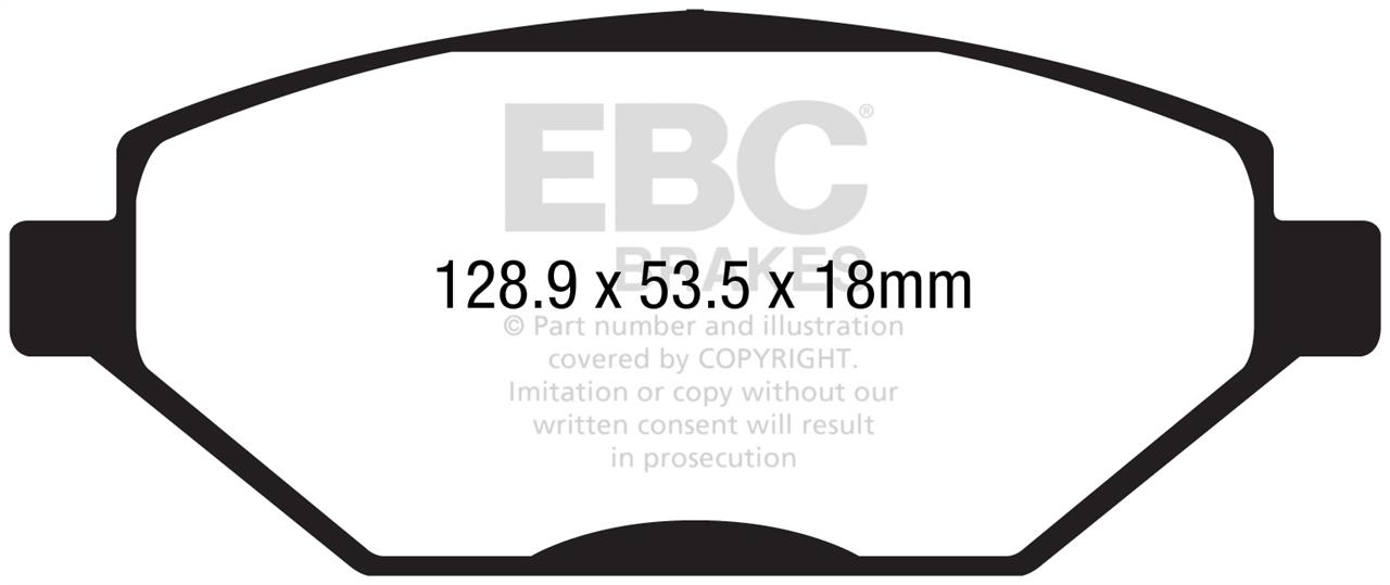 EBC DPX2293 Brake Pad Set, disc brake DPX2293: Buy near me in Poland at 2407.PL - Good price!