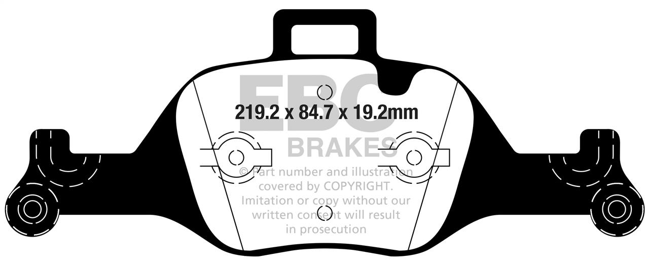 EBC DPX2289 Brake Pad Set, disc brake DPX2289: Buy near me in Poland at 2407.PL - Good price!