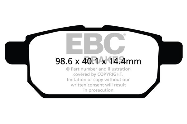 EBC DPX2120 Brake Pad Set, disc brake DPX2120: Buy near me in Poland at 2407.PL - Good price!