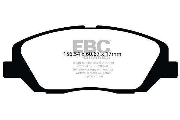 EBC DPX2100 Brake Pad Set, disc brake DPX2100: Buy near me in Poland at 2407.PL - Good price!