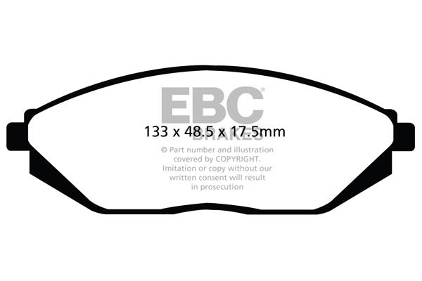 EBC DPX2097 Brake Pad Set, disc brake DPX2097: Buy near me in Poland at 2407.PL - Good price!