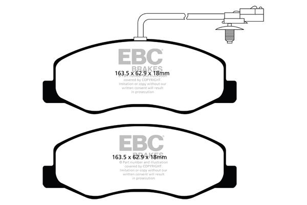 EBC DPX2085 Brake Pad Set, disc brake DPX2085: Buy near me in Poland at 2407.PL - Good price!