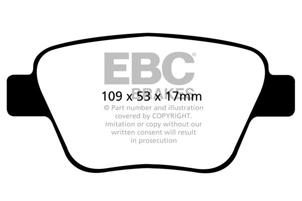 EBC DPX2075 Brake Pad Set, disc brake DPX2075: Buy near me in Poland at 2407.PL - Good price!