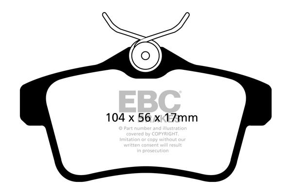 EBC DPX2053 Brake Pad Set, disc brake DPX2053: Buy near me in Poland at 2407.PL - Good price!