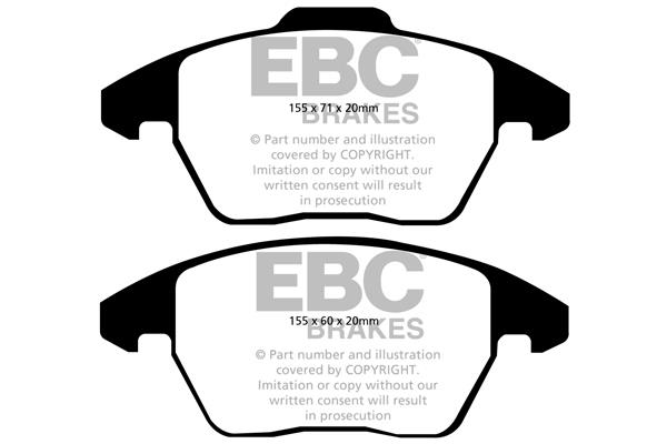 EBC DPX2052 Brake Pad Set, disc brake DPX2052: Buy near me in Poland at 2407.PL - Good price!