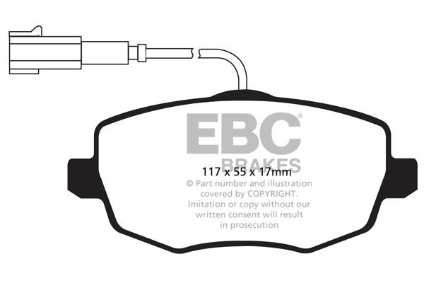 EBC DPX2044 Тормозные колодки дисковые, комплект DPX2044: Отличная цена - Купить в Польше на 2407.PL!