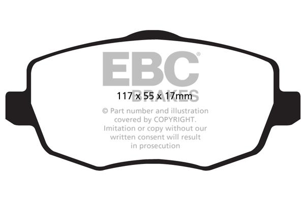 EBC DPX2043 Тормозные колодки дисковые, комплект DPX2043: Отличная цена - Купить в Польше на 2407.PL!