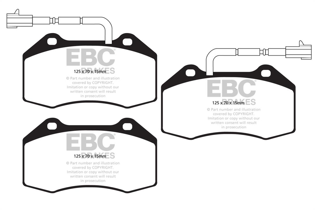 EBC DPX2021/2 Тормозные колодки дисковые, комплект DPX20212: Отличная цена - Купить в Польше на 2407.PL!