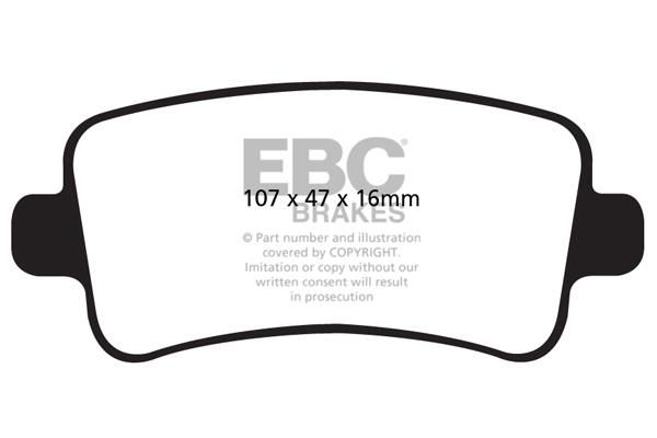 EBC DPX2016 Brake Pad Set, disc brake DPX2016: Buy near me in Poland at 2407.PL - Good price!