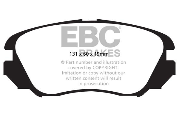 EBC DPX2013 Brake Pad Set, disc brake DPX2013: Buy near me in Poland at 2407.PL - Good price!