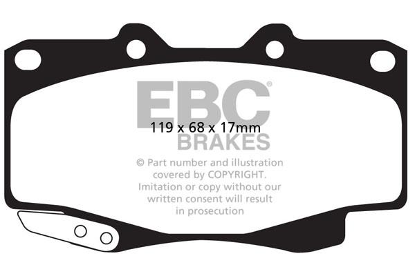 EBC DPX2005 Brake Pad Set, disc brake DPX2005: Buy near me in Poland at 2407.PL - Good price!