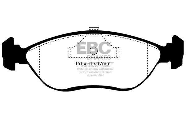 EBC DP989 Тормозные колодки дисковые, комплект DP989: Отличная цена - Купить в Польше на 2407.PL!