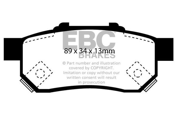 EBC DP984/2 Тормозные колодки дисковые, комплект DP9842: Отличная цена - Купить в Польше на 2407.PL!