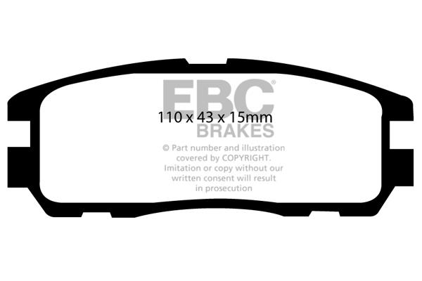 EBC DP974 Brake Pad Set, disc brake DP974: Buy near me in Poland at 2407.PL - Good price!