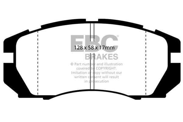 EBC DP966 Brake Pad Set, disc brake DP966: Buy near me in Poland at 2407.PL - Good price!