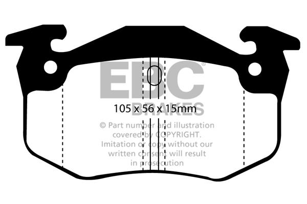EBC DP951 Brake Pad Set, disc brake DP951: Buy near me in Poland at 2407.PL - Good price!